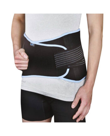 Vita Orthopaedics 04-2-006 Ελαστική Ζώνη Μέσης με Μπανέλες Ύψους 22cm σε Μαύρο χρώμα