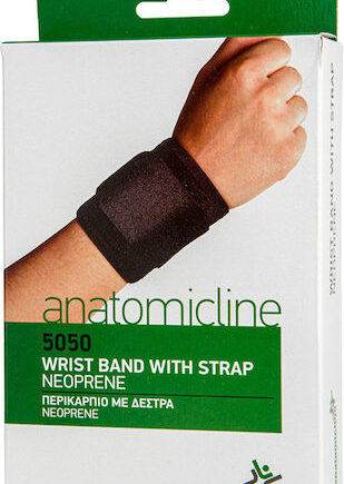 Anatomic Line 5050 Περικάρπιο με Δέσιμο σε Μαύρο Χρώμα