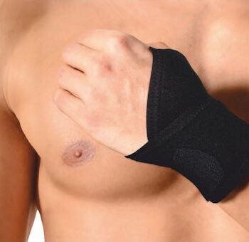 Anatomic Line 5071 Ελαστικό Περικάρπιο με  Δέσιμο σε Μαύρο Χρώμα