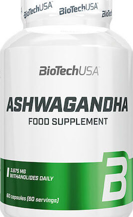 Biotech USA Ashwagandha 60 κάψουλες – Συμπλήρωμα Ευεξίας