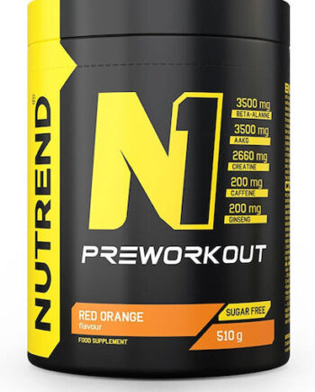 Nutrend N1 510g Red Orange Pre-Workout με Καφεΐνη και Κρεατίνη